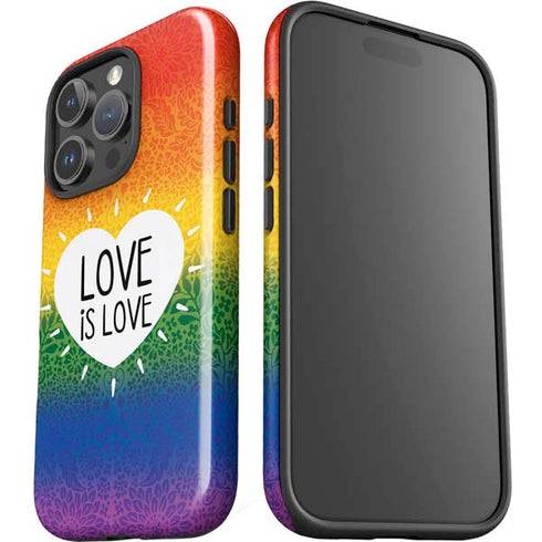 Love Is Love Rainbow iPhone 16 Pro Max Impact Case