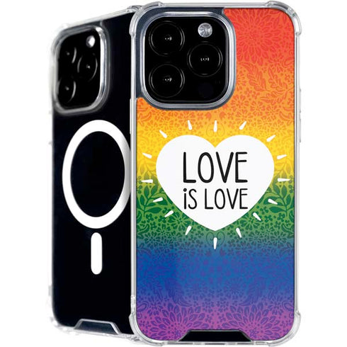 Love Is Love Rainbow iPhone 16 Pro Max MagSafe Case