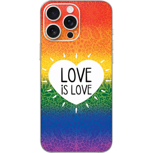 Love Is Love Rainbow iPhone 16 Pro Max Skin