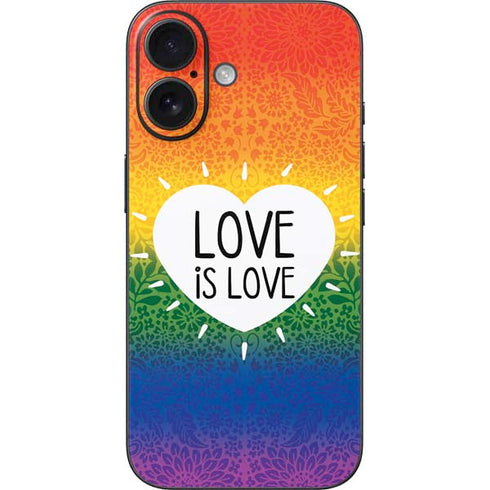 Love Is Love Rainbow iPhone 16 Skin