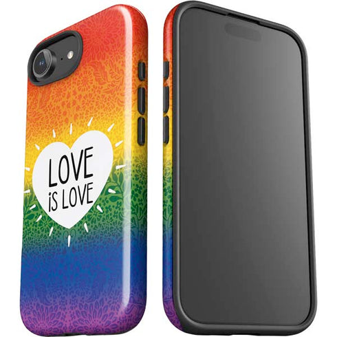 Love Is Love Rainbow iPhone 16e Impact Case