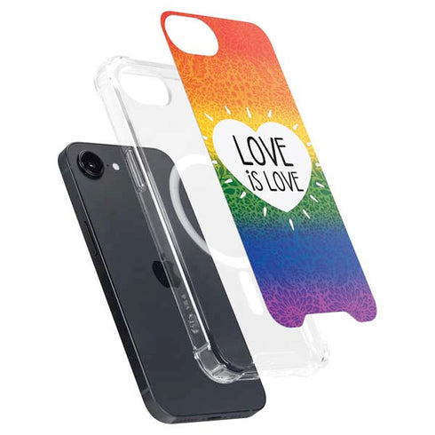 Love Is Love Rainbow iPhone 16e MagSafe Case