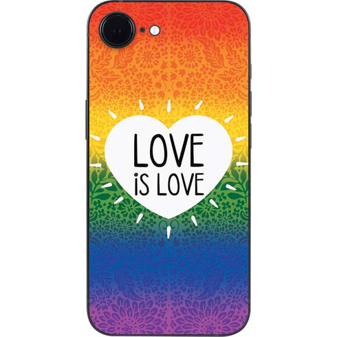Love Is Love Rainbow iPhone 16e Skin