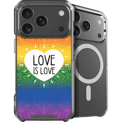 Love Is Love Rainbow iPhone 18 Pro MagSafe Case