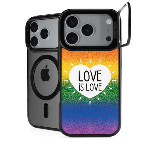 Love Is Love Rainbow iPhone 18 Pro Max Kickstand Case