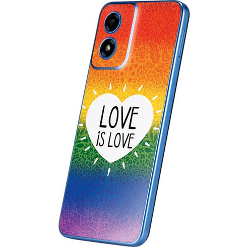 Love Is Love Rainbow Moto G Play 4G (2024) Skin