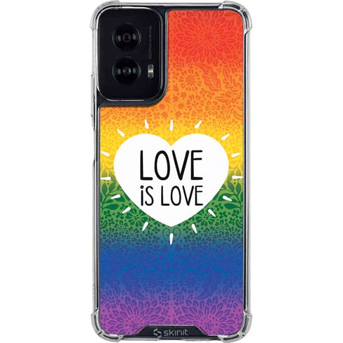 Love Is Love Rainbow Moto G Power 5G (2024) Clear Case