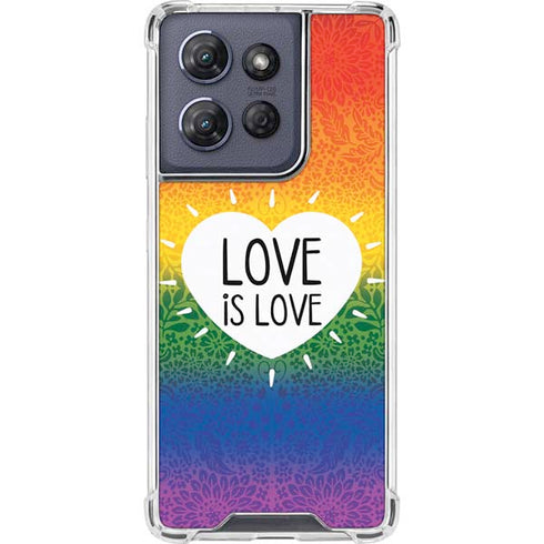 Love Is Love Rainbow Moto G Power 5G (2025) Clear Case