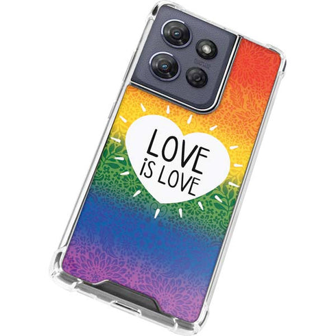 Love Is Love Rainbow Moto G Power 5G (2025) Clear Case