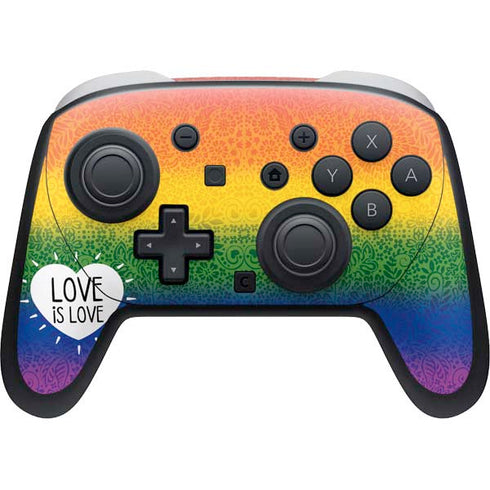 Love Is Love Rainbow Nintendo Switch 2 (2025) Pro Controller Skin