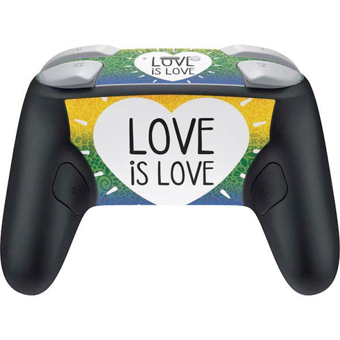Love Is Love Rainbow Nintendo Switch 2 (2025) Pro Controller Skin