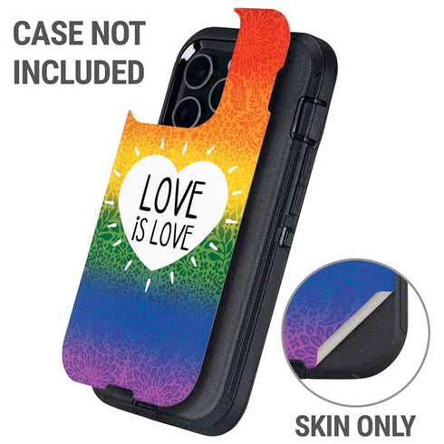 Love Is Love Rainbow Otterbox Defender iPhone Skin