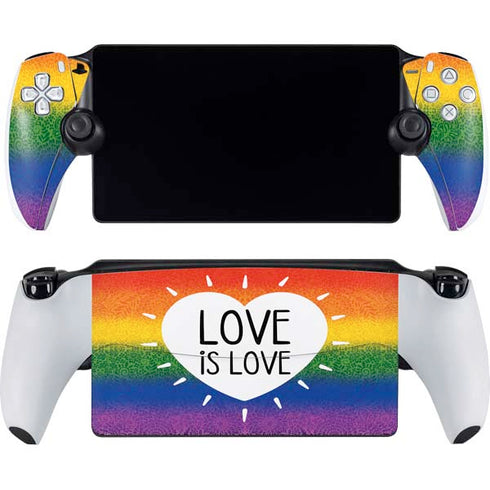 Love Is Love Rainbow PlayStation Portal Remote Player Skin