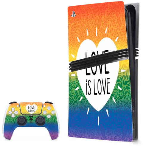 Love Is Love Rainbow PS5 Pro Bundle Skin