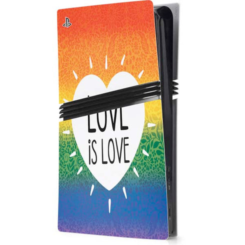 Love Is Love Rainbow PS5 Pro Console Skin