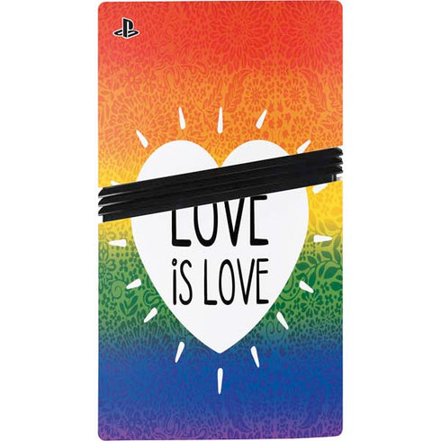 Love Is Love Rainbow PS5 Pro Console Skin