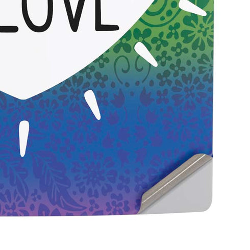 Love Is Love Rainbow PS5 Pro Disk Console Skin