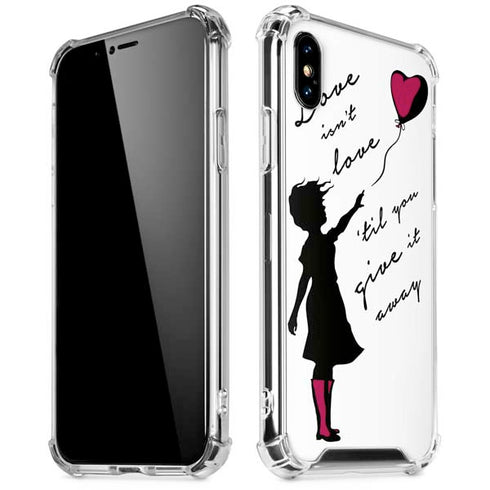Love Isnt Love Til You Give It Away iPhone X/XS Clear Case