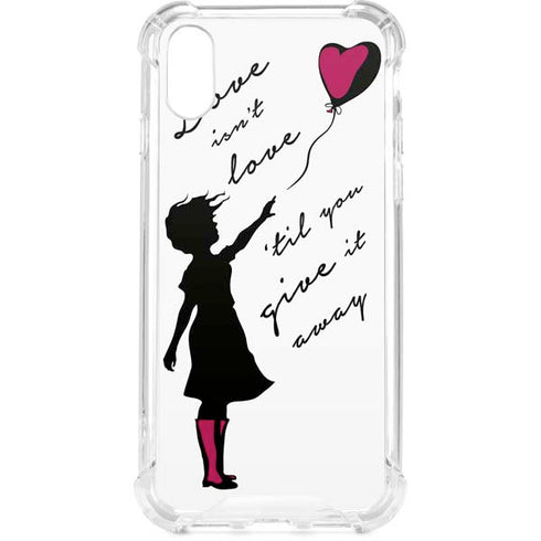 Love Isnt Love Til You Give It Away iPhone XS Clear Case