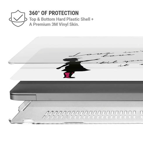 Love Isnt Love Til You Give It Away MacBook Pro 14in (2021-24) Case plus Skin
