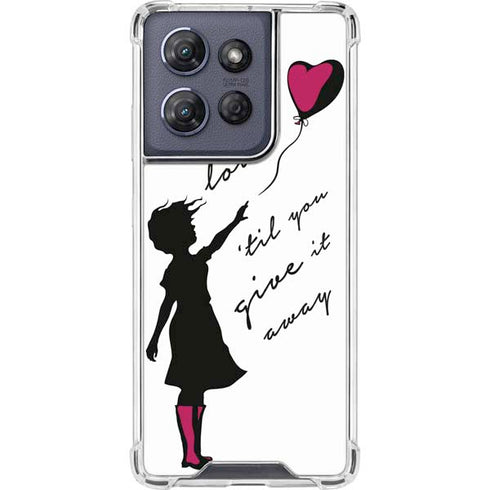 Love Isnt Love Til You Give It Away Moto G 5G (2025) Clear Case