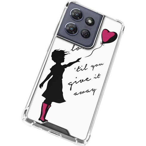 Love Isnt Love Til You Give It Away Moto G 5G (2025) Clear Case