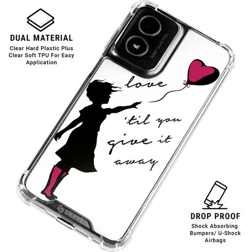 Love Isnt Love Til You Give It Away Moto G Power 5G (2024) Clear Case