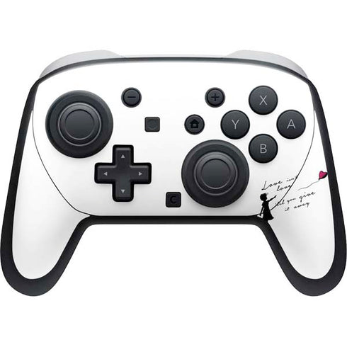 Love Isnt Love Til You Give It Away Nintendo Switch 2 (2025) Pro Controller Skin