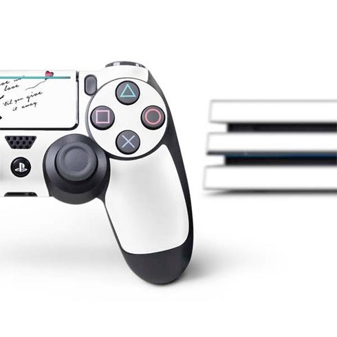 Love Isnt Love Til You Give It Away PS4 Pro Bundle Skin
