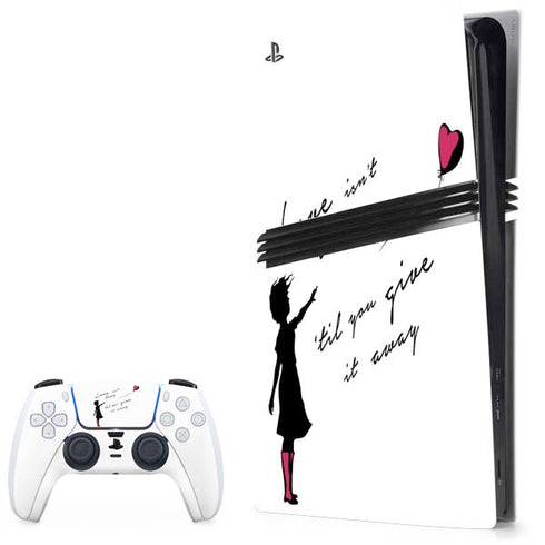 Love Isnt Love Til You Give It Away PS5 Pro Bundle Skin
