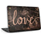 Love Rose Gold Black HP Chromebook Skin