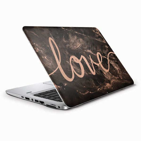 Love Rose Gold Black HP Elitebook Skin