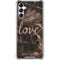 Love Rose Gold Black Gabb Phone 4 Clear Case