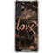 Love Rose Gold Black Galaxy A17 Clear Case