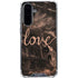 Love Rose Gold Black Galaxy A36 5G Clear Case