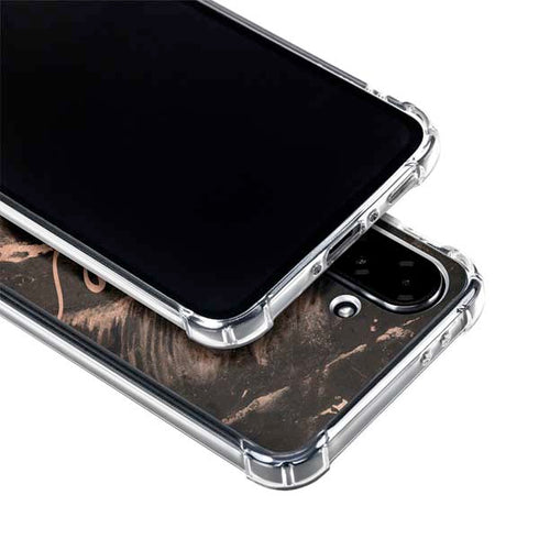 Love Rose Gold Black Galaxy A36 5G Clear Case