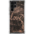 Love Rose Gold Black Galaxy S23 Ultra Clear Case