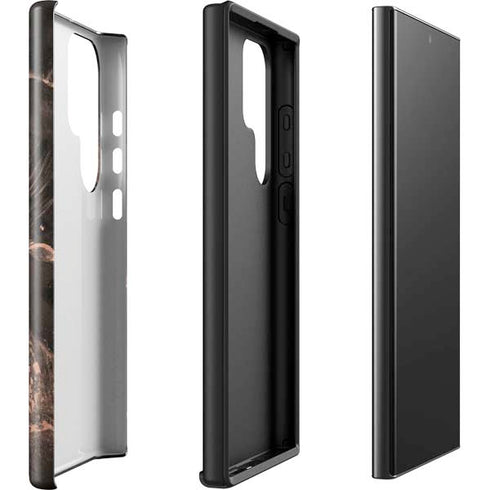 Love Rose Gold Black Galaxy S23 Ultra Pro Case