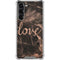 Love Rose Gold Black Galaxy S24 FE Clear Case