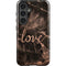 Love Rose Gold Black Galaxy S25 Impact Case