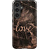 Love Rose Gold Black Galaxy S25 Impact Case