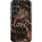 Love Rose Gold Black Galaxy S25 Plus Impact Case