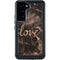 Love Rose Gold Black Galaxy S24 Plus Waterproof Case