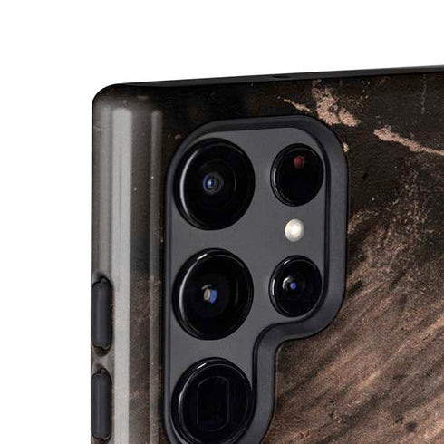 Love Rose Gold Black Galaxy S25 Ultra Impact Case