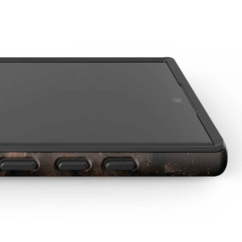 Love Rose Gold Black Galaxy S25 Ultra Impact Case