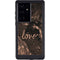 Love Rose Gold Black Galaxy S24 Ultra Waterproof Case