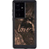 Love Rose Gold Black Galaxy S24 Ultra Waterproof Case