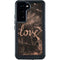 Love Rose Gold Black Galaxy S24 Waterproof Case