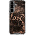 Love Rose Gold Black Galaxy S26 Clear Case
