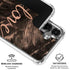 Love Rose Gold Black Galaxy S26 Clear Case